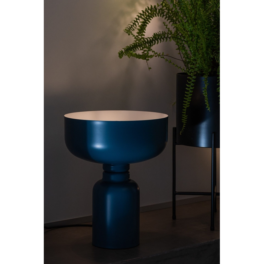Lámpara de mesa ABEL 1xE27/11W/230V azul