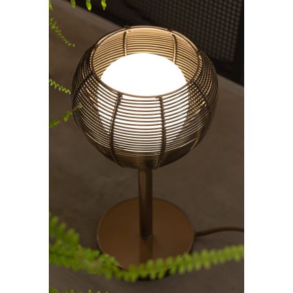 Lámpara de mesa NEST 1xE14/7W/230V cobre