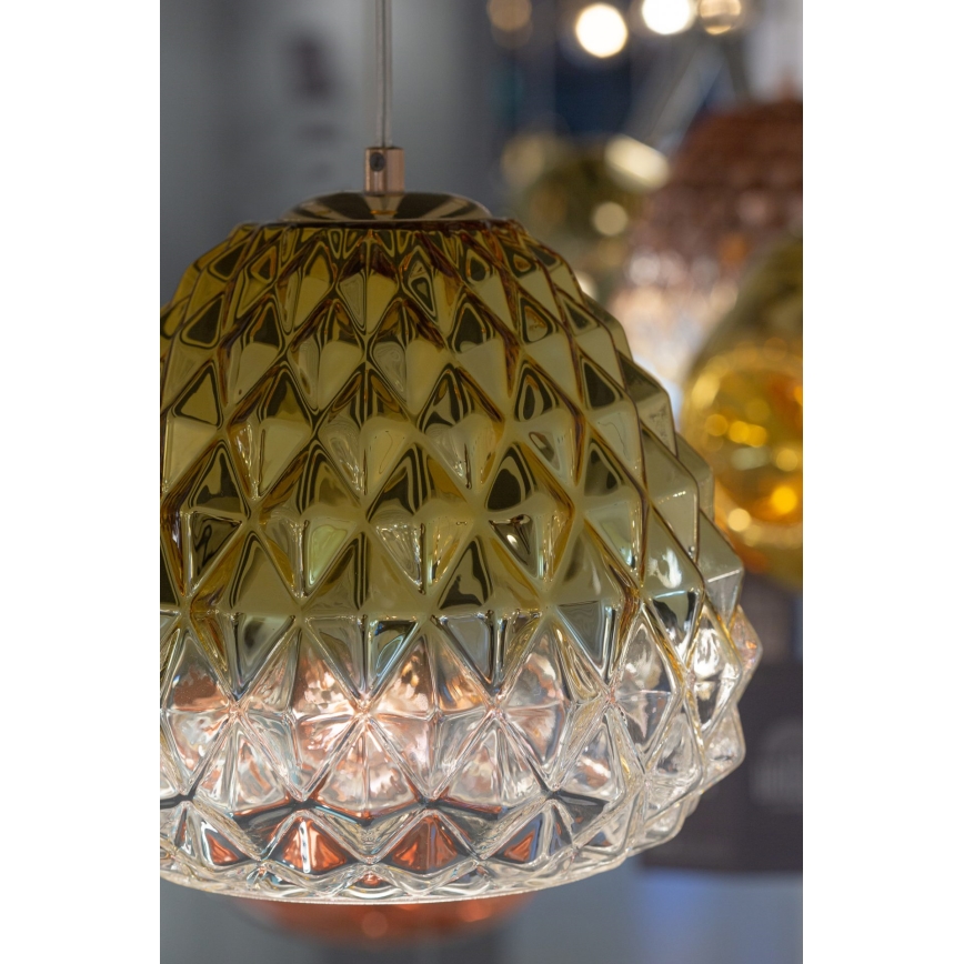 Lámpara colgante DIAMOND 1xE27/11W/230V dorado