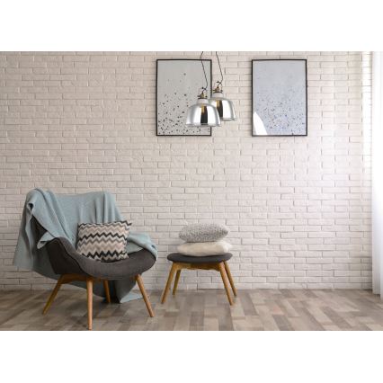 Lámpara colgante ASGARD 1xE27/11W/230V plata