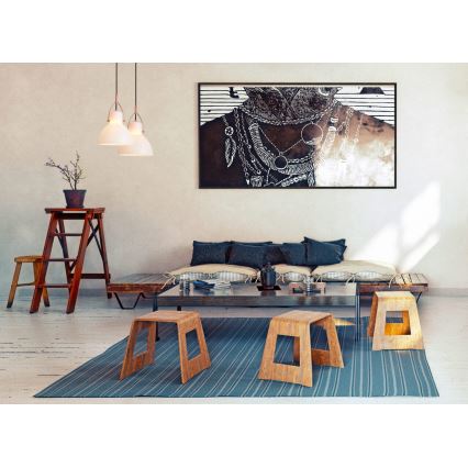 Lámpara colgante RACK 1xE27/11W/230V blanco/cobre
