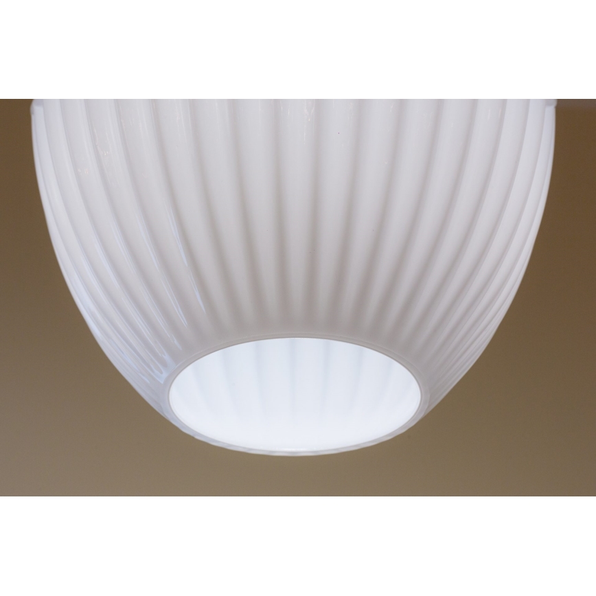 Lámpara colgante ELLIPTIC 1xE27/11W/230V blanco