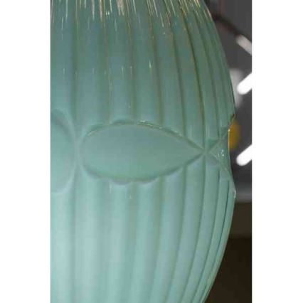 Lámpara colgante ELLIPTIC 1xE27/11W/230V verde