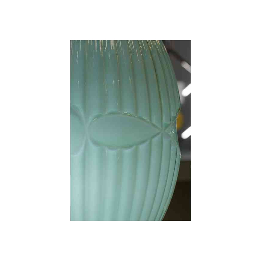 Lámpara colgante ELLIPTIC 1xE27/11W/230V verde