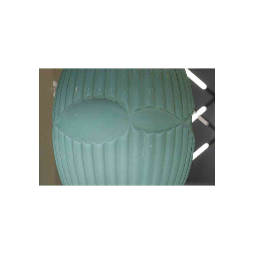 Lámpara colgante ELLIPTIC 1xE27/11W/230V verde