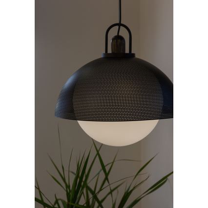 Lámpara colgante GRAVEN 1xE27/11W/230V negro