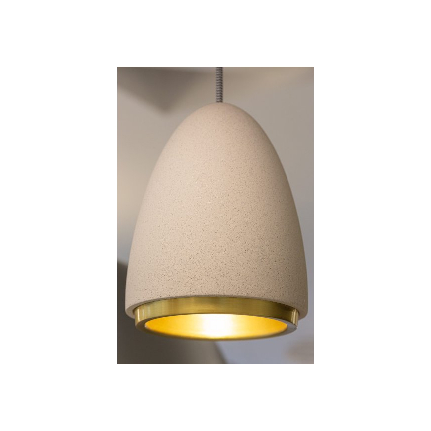 Lámpara colgante CONCRETE 1xGU10/5W/230V gris/dorado