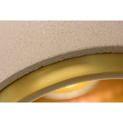 Lámpara colgante CONCRETE 1xGU10/5W/230V gris/dorado