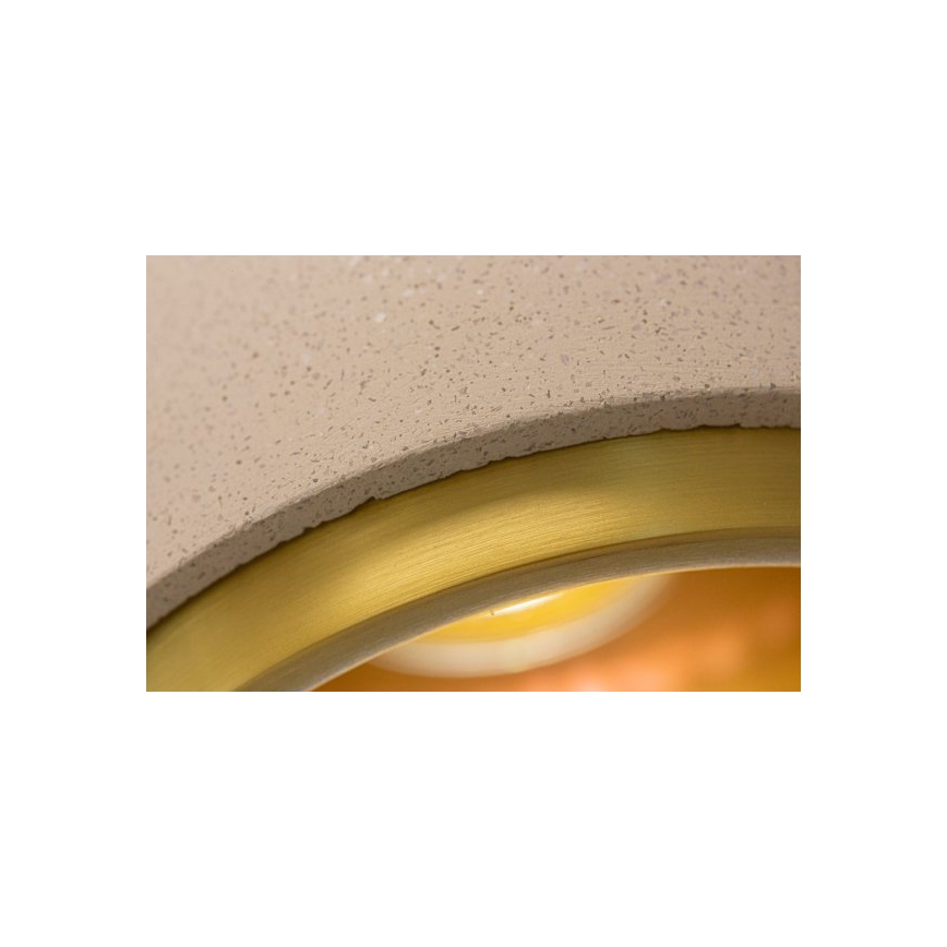 Lámpara colgante CONCRETE 1xGU10/5W/230V gris/dorado