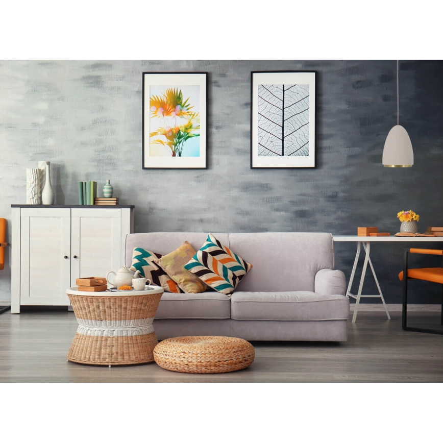 Lámpara colgante CONCRETE 1xGU10/5W/230V gris/dorado
