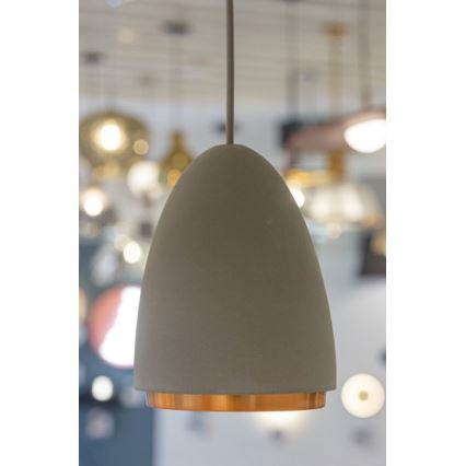 Lámpara colgante CONCRETE 1xGU10/5W/230V gris/cobre