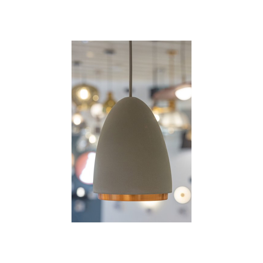 Lámpara colgante CONCRETE 1xGU10/5W/230V gris/cobre