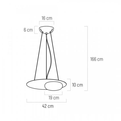 Lámpara de araña LED en cadena PETIT LED/12W/230V negro