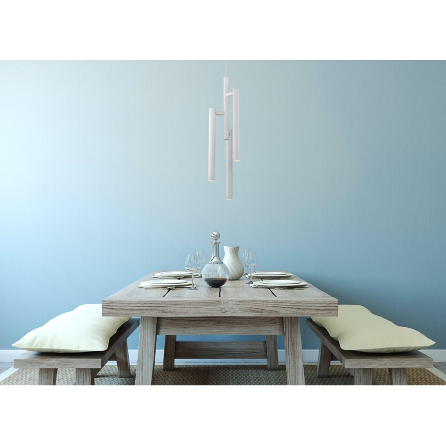 Lámpara de araña LED en cadena TUBULAR 3xLED/5W/230V blanco