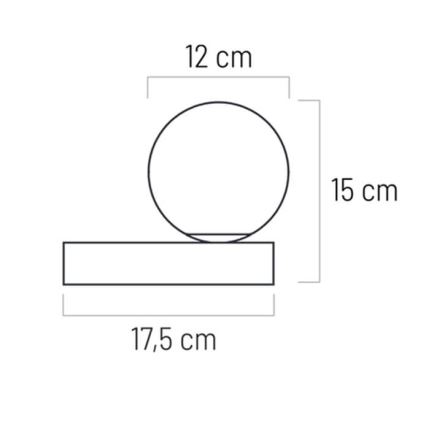 Aplique baño RUBY 1xG9/5W/230V IP44 blanco