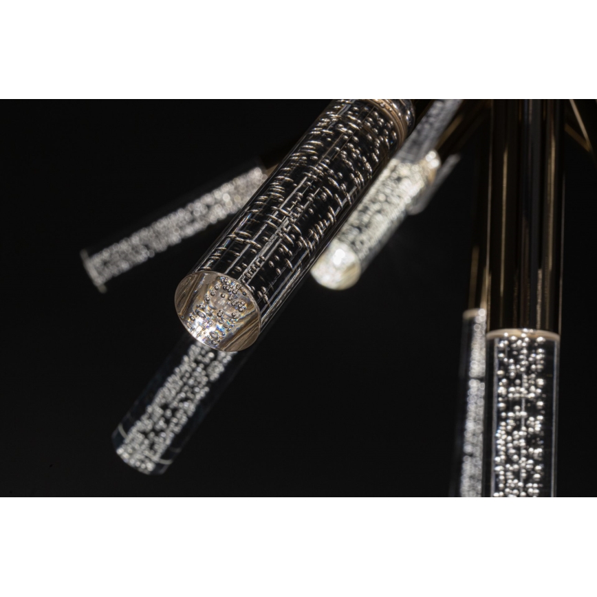 Lámpara LED colgante con cable EIRENE 12xLED/5W/230V dorado