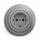 Kliklap - Enchufe de pared retro con marco SCHUKO 230V/16A, gris