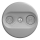 Kliklap - Enchufe de suscriptor vintage TV+R (terminal) sin marco gris