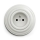 Kliklap - Enchufe doméstico retro con marco, 230 V, blanco