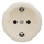 Kliklap - Enchufe doméstico retro SCHUKO 230V/16A sin marco, beige