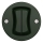 Kliklap - Interruptor de escalera doble vintage sin marco n.º 6+6 verde