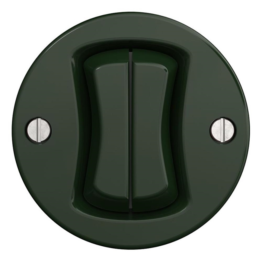 Kliklap - Interruptor de serie vintage sin marco n.º 5 verde