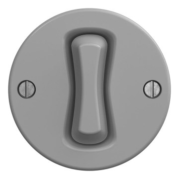 Kliklap - Interruptor retro para escaleras sin marco nº 6 gris