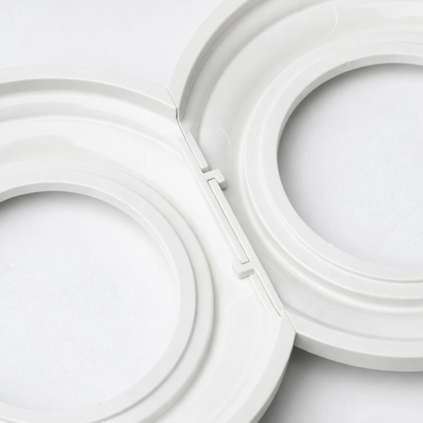 Kliklap - Interruptor unipolar retro n.º 1 y enchufe SCHUKO 230 V con marco color blanco nieve