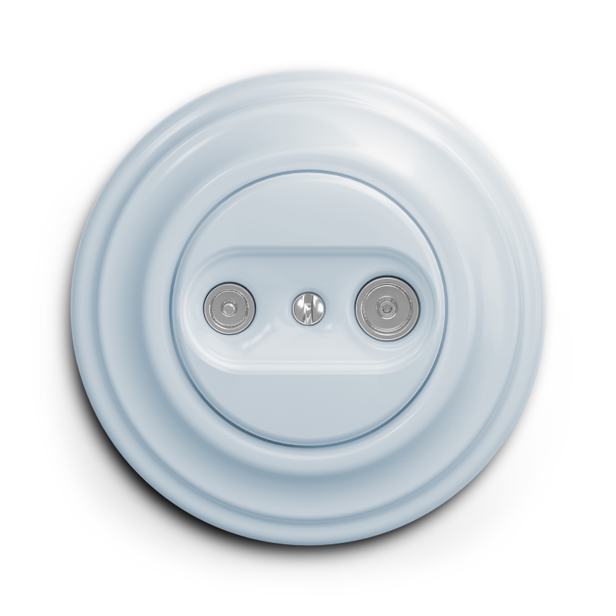 Kliklap - Roseta final para TV+R (estilo retro) con marco azul