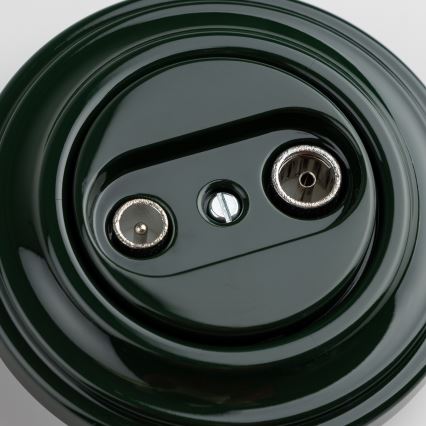 Kliklap - Toma de antena retro TV+R (final) con marco verde