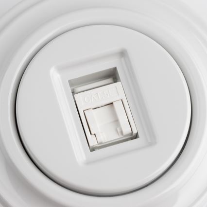 Kliklap - Toma de datos retro con marco en blanco nieve