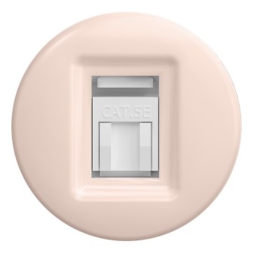 Kliklap - Toma de datos retro sin marco, color rosa empolvado