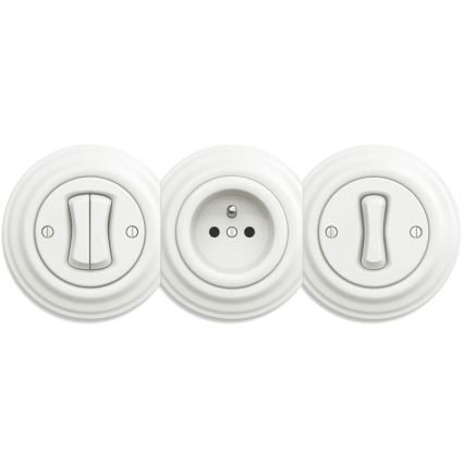 Kliklap - Vintage Marco simple blanco