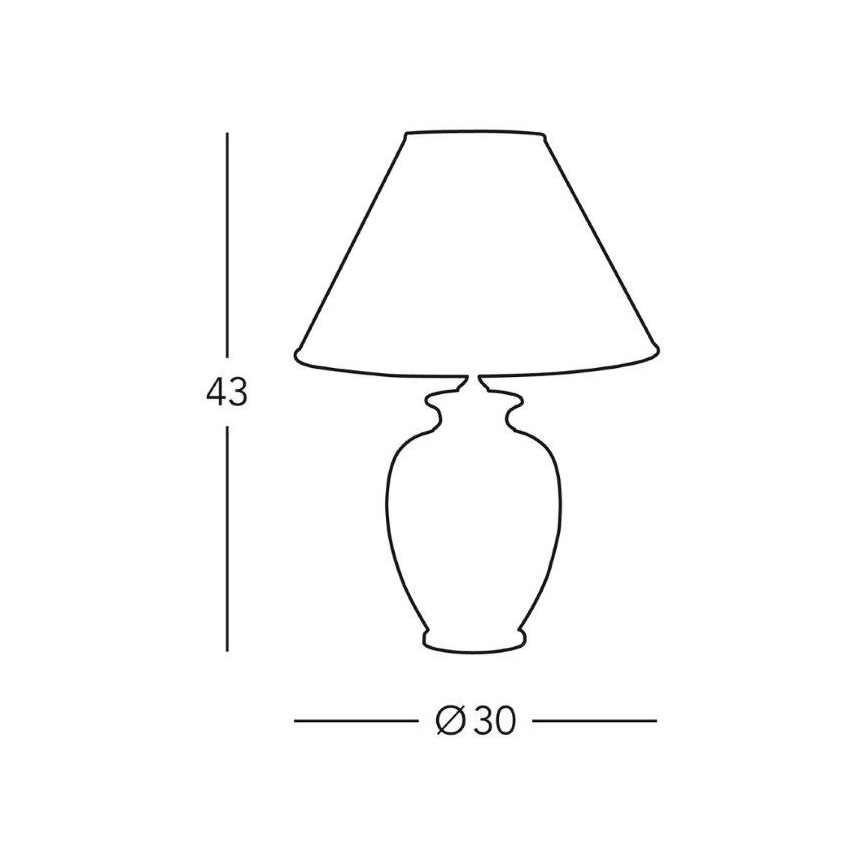 Kolarz 0014.73 - Lámpara de mesa GIARDINO 1xE27/100W/230V