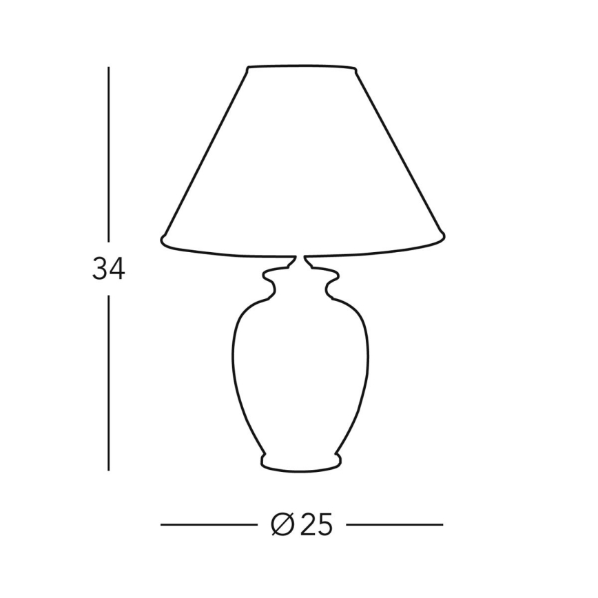 Kolarz 0014.73S - Lámpara de mesa GIARDINO 1xE27/60W/230V