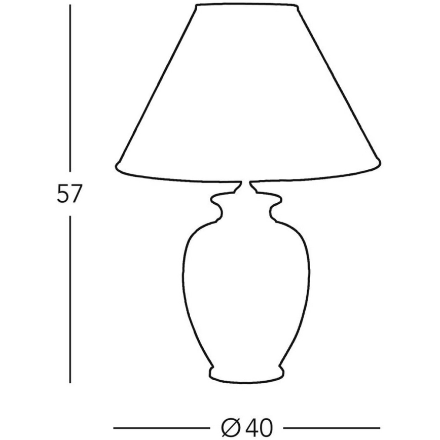 Kolarz 0014.74.3 - Lámpara de mesa GIARDINO 1xE27/100W/230V