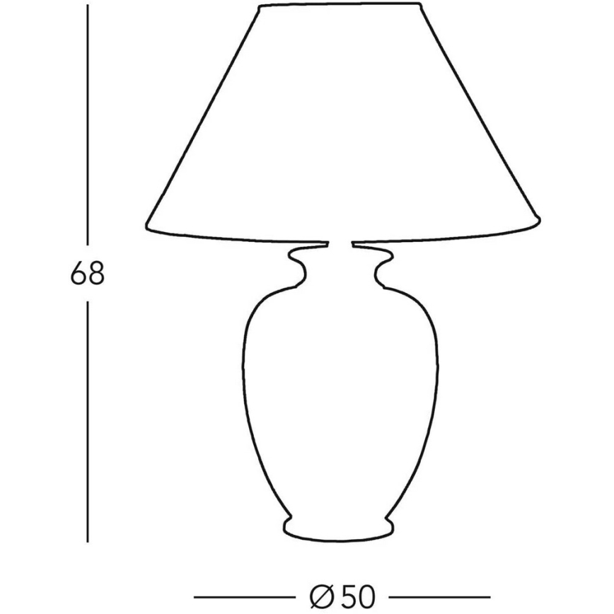 Kolarz 0014.75 - Lámpara de mesa GIARDINO 1xE27/100W/230V