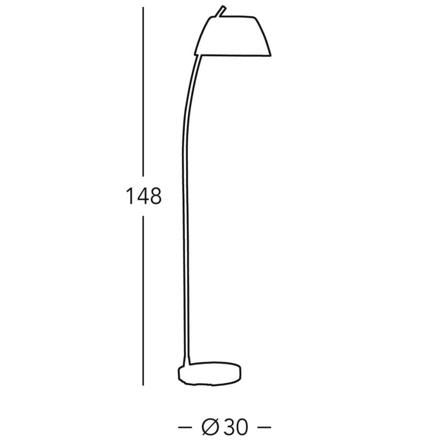 Kolarz 0051.41.6 - Lámpara de pie MALMÖ 1x E27/60W/230V