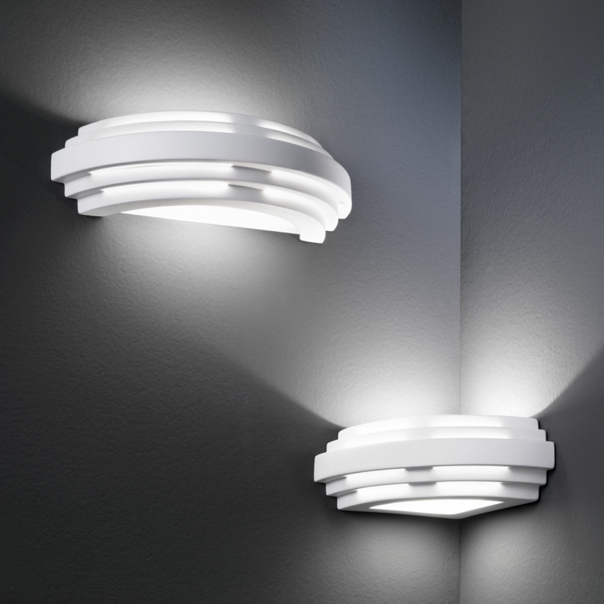 Kolarz 0290.61E - Aplique STIEGEL 1xG9/60W/230V blanco