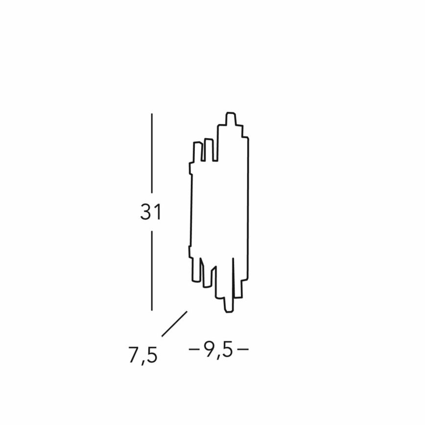 Kolarz 0342.62S.3 - Aplique ONTARIO 2xE14/40W/230V 31 cm 24K dorado