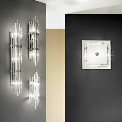 Kolarz 0342.63.5 - Aplique ONTARIO 3xE14/40W/230V 60 cm cromo brillante