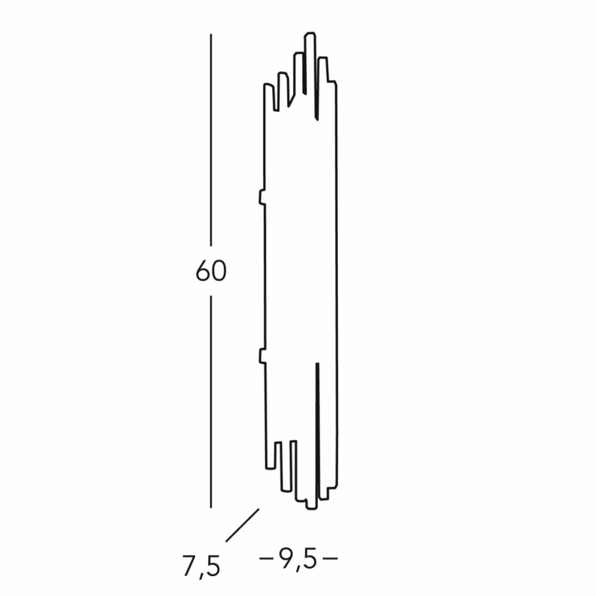 Kolarz 0342.63.5 - Aplique ONTARIO 3xE14/40W/230V 60 cm cromo brillante
