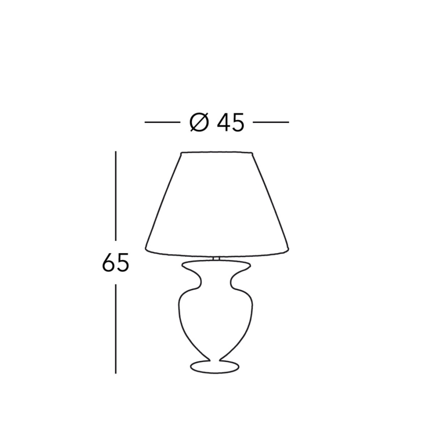 Kolarz 1365.71M.Au - Lámpara de mesa ANFORA 1xE27/100W/230V 24K dorado