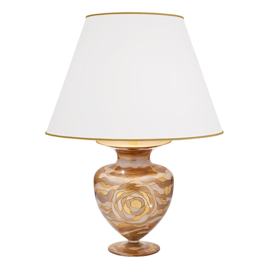 Kolarz 1415.71M.CH - Lámpara de mesa ANFORA 1xE27/100W/230V 24K dorado