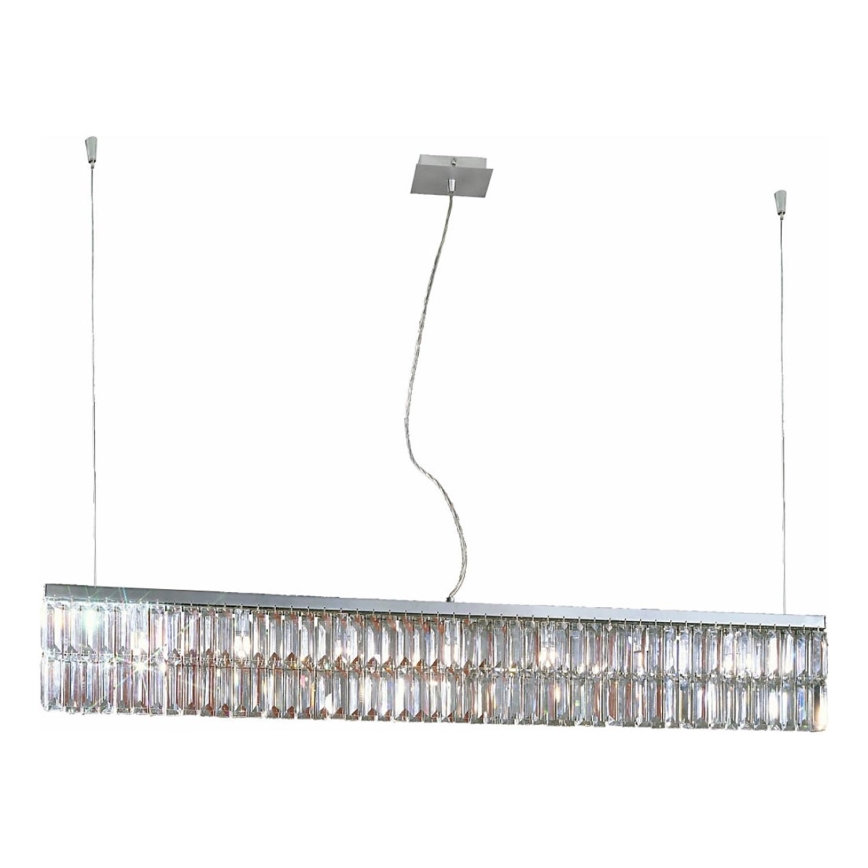 Kolarz 314.87.5 - Lámpara de araña de cristal colgante PRISMA 7xG9/25W/230V cromo brillante