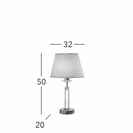 Kolarz 330.71.8C - Lámpara de mesa de cristal IMPERIAL 1xE27/60W/230V dorado/beige