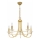 Kolarz 330.85.8C - Lámpara de araña de cristal en una cadena IMPERIAL 5xE14/60W/230V dorado