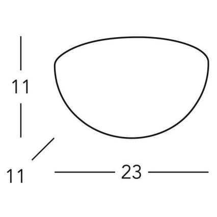 Kolarz 588.66 - Aplique BISQUITT 1x E27/75W/230V