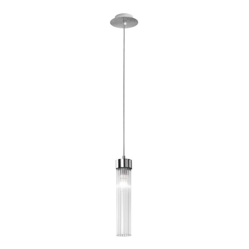 Kolarz 6009.30150 - Lámpara colgante de cable RAGGIO 1xE14/25W/230V plateado