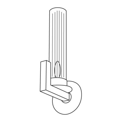 Kolarz 6009.60130 - Lámpara de pared RAGGIO 1xE14/25W/230V oro 24K